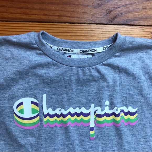Champion Gray Long Sleeve T-Shirt, EUC, XL - Picture 4 of 14